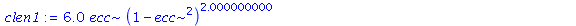 6.0*ecc*(1-ecc^2)^2.000000000*((-1.066666667/((1.+ecc)^2*(-1.+ecc)^2)+.1333333333*(23.+9.*ecc^2)/((1.+ecc)^3*(-1.+ecc)^2)-.2666666667*ecc*(23.+9.*ecc^2)/((1.+ecc)^3*(-1.+ecc)^3))*EllipticK(1.414213562...