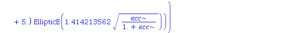 3.5*(1-ecc^2)^3.000000000*((-0.5714285714e-1*(5.+27.*ecc^2)/(ecc*(1.+ecc)^3*(-1.+ecc)^3)+0.5714285714e-1*(21.*ecc^4+102.*ecc^2+5.)/(ecc*(1.+ecc)^4*(-1.+ecc)^3)-.1142857143*(21.*ecc^4+102.*ecc^2+5.)/((...