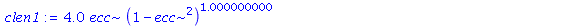 4.0*ecc*(1-ecc^2)^1.000000000*((.6666666667/((1.+ecc)*(ecc-1.))-2.666666667/((1.+ecc)^2*(ecc-1.))+5.333333333*ecc/((1.+ecc)^2*(ecc-1.)^2))*EllipticK(1.414213562*(ecc/(1.+ecc))^(1/2))/(1.+ecc)^(1/2)-2....