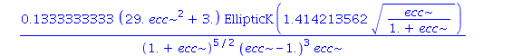 2.5*(1-ecc^2)^2.000000000*((.1333333333*(3.+5.*ecc^2)/(ecc*(1.+ecc)^2*(ecc-1.)^2)-.1333333333*(29.*ecc^2+3.)/((1.+ecc)^3*ecc*(ecc-1.)^2)+.2666666667*(29.*ecc^2+3.)/((1.+ecc)^3*(ecc-1.)^3))*EllipticK(1...