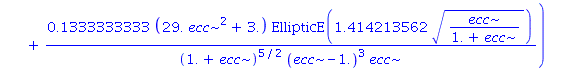 2.5*(1-ecc^2)^2.000000000*((.1333333333*(3.+5.*ecc^2)/(ecc*(1.+ecc)^2*(ecc-1.)^2)-.1333333333*(29.*ecc^2+3.)/((1.+ecc)^3*ecc*(ecc-1.)^2)+.2666666667*(29.*ecc^2+3.)/((1.+ecc)^3*(ecc-1.)^3))*EllipticK(1...